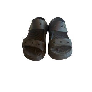 Crocs Unisex Classic All-Terrain Wedge Sandal Slide M6/W8 Black